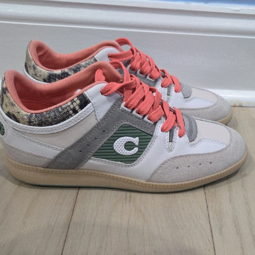 COACH Sneakers with Pink Laces